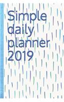 Simple Daily Planner 2019
