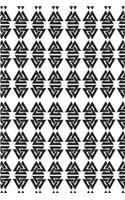 Viking Pattern - Many Valknuts: Blank Lined Notebook for Norse Mythology Lovers