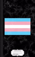 Transgender Pride Flag Composition Notebook: College Ruled 93/4 X 71/2 100 Sheets 200 Pages for Writing