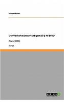 Der Verkehrsunterricht gemäß § 48 StVO