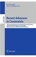 Recent Advances in Constraints