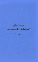 Book number thirteen⁴