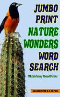 Jumbo Print Nature Wonders Word Search