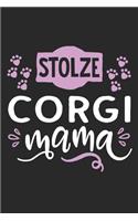 Stolze Corgi Mama