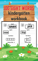 100 Sight Words Kindergarten Workbook