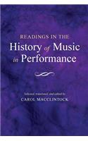 Readings in the History of Music in Performance