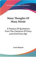 Many Thoughts Of Many Minds