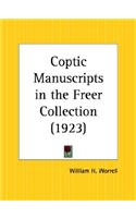 Coptic Manuscripts in the Freer Collection