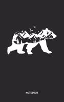 Notebook: Bear Hiking Themed Notebook (6x9 inches) with Blank Pages ideal as a Travelling Hikers Journal. Perfect as a Trekking Travel Book or Sketchbook for 