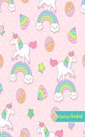 Unicorn Notebook: Cute Kawaii Journal and Diary Large 8.5 x 11 Matte Cover with Blank Lined Ruled White Paper Interior - Perfect for School, Gifts for Kids (Girls and