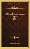 Un' Ultima Difesa Di Monaldo Leopardi (1885)