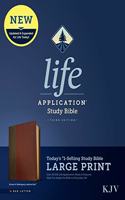 KJV Life Application Study Bible, Third Edition, Large Print (Leatherlike, Brown/Mahogany, Red Letter)