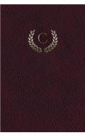 Monogram "C" Journal: 365 page Journal Diary Notebook