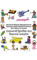 Deutsch-Nepali (Nepalesisch) Zweisprachiges Bilderwörterbuch der Farben für Kinder