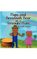 Papa and Breannah Bear on a Treasure Hunt