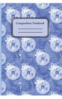 Composition Notebook: A Notebook to Write in for Everyone. Spacious 6 x 9. Used for an Everyday Writer for Men, Women, Children, Housewives and Teens With A Blue Backgrou