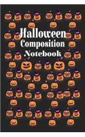Halloween Composition Notebook: Halloween College Ruled_6 x 9_100_Page Blank Lined Paperback Journal/Notebook