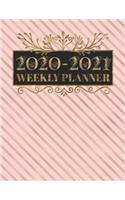 2020-2021 Weekly Planner: Pattern 24 Months Planner January 2020 through December 2021 Daily Weekly Monthly Calendar 8.5x11