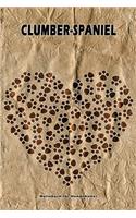 Clumber-Spaniel Notizbuch für Hundehalter: Hunderasse Clumber-Spaniel. Ideal als Geschenk für Hundebesitzer - 6x9 Zoll (ca. Din. A5) - 100 Seiten - gepunktete Linien