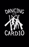 Dancing is my cardio: 6x9 Disco - grid - squared paper - notebook - notes