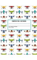 Composition Notebook 5x5 Graph Paper 7.44 X 9.69
