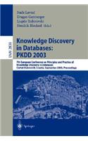 Knowledge Discovery in Databases: Pkdd 2003