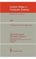 High Performance Transaction Systems