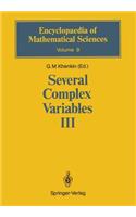 Several Complex Variables III