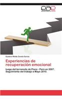 Experiencias de recuperación emocional