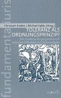 Toleranz ALS Ordnungsprinzip?