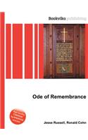 Ode of Remembrance: (English)