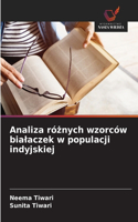 Analiza róznych wzorców bialaczek w populacji indyjskiej
