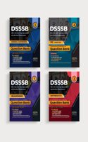 Examcart DSSSB Reasoning + Maths + General Awareness + Hindi / English Question Banks for 2024 Exam in English (4 Books Combo)