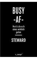 Notizbuch für Stewards / Steward / Flugbegleiter / Flugbegleiterin