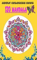 Adult Coloring Book 120 Mandala