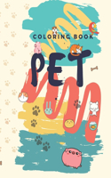 pet coloring book: A Jumbo Childrens Coloring Book with 30 Large Pages .Suitable as a companion for journeys, holidays and rainy days, this book provides fun and educa