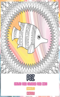 Dibujos para colorear para niños - Mandala - Animales - Pez