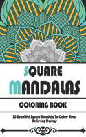 Square Mandalas Coloring Book