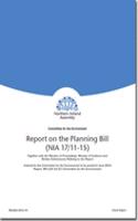 Report on the Planning Bill (NIA 17/11-15)