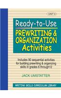 Ready-To-Use Prewriting and Organization Activities