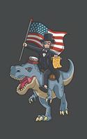 Abraham Lincoln Riding T-Rex