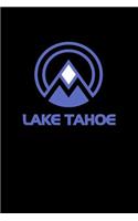 Lake Tahoe: California Notebook With Lined Wide Ruled White Paper For Work, Home or School. Blank Notepad Journal For Skiing And Snowboarding Fans.