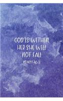 God Is Within Her She Will Not Fall Psalm 46