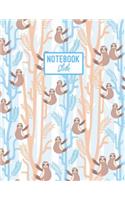 Sloth Notebook: Sloths Lover Gift: Lined Journal, 102 Pages
