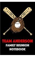 Team Anderson Family Reunion Notebook