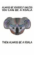 Always Be Yourself Unless You Can Be A Koala Then Always Be A Koala: Cute Koala Lovers Journal / Notebook / Diary / Birthday Gift (6x9 - 110 Blank Lined Pages)