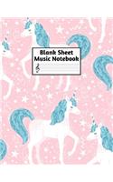 Blank Sheet Music Notebook