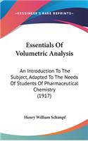 Essentials of Volumetric Analysis
