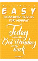 Will Smith Easy Crossword Puzzles For Monday - ( Vol.1 )