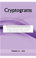 Cryptograms: Volume 10 2016: (English)